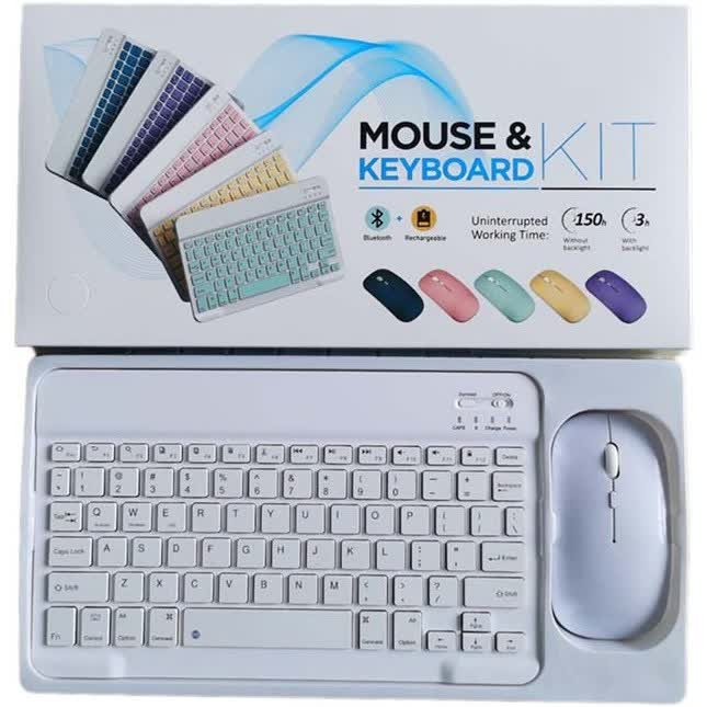 ست کیبورد و موس بی سیم بلوتوثی مدل kit