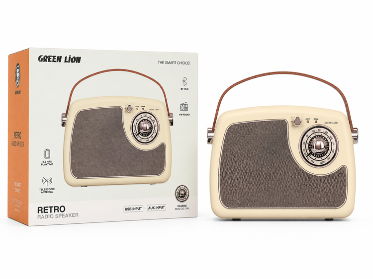 اسپیکر رادیویی Green Lion مدل Retro Radio Speaker